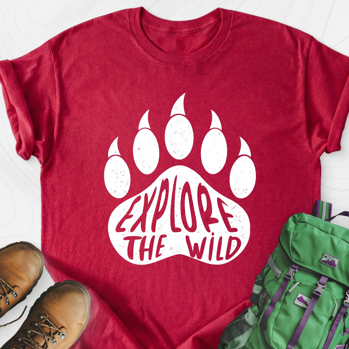 Explore the Wild Lightweight T-Shirt Gift For Hiker