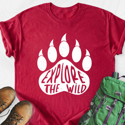 Explore the Wild Lightweight T-Shirt Gift For Hiker