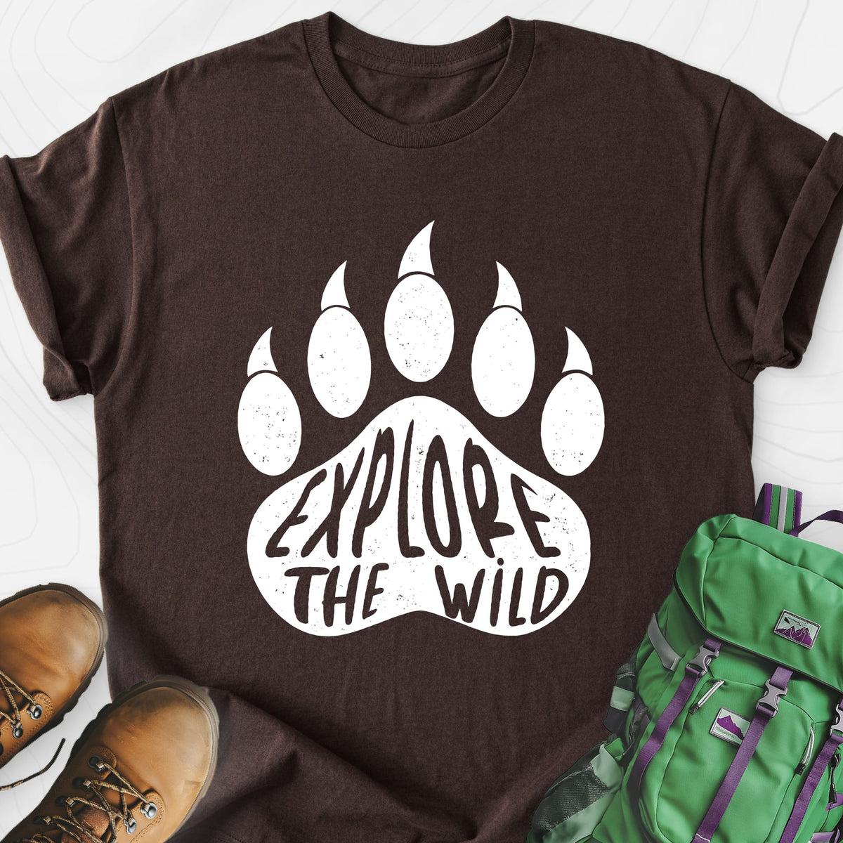 Explore the Wild Lightweight T-Shirt Gift For Hiker
