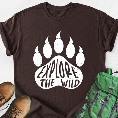 Explore the Wild Lightweight T-Shirt Gift For Hiker