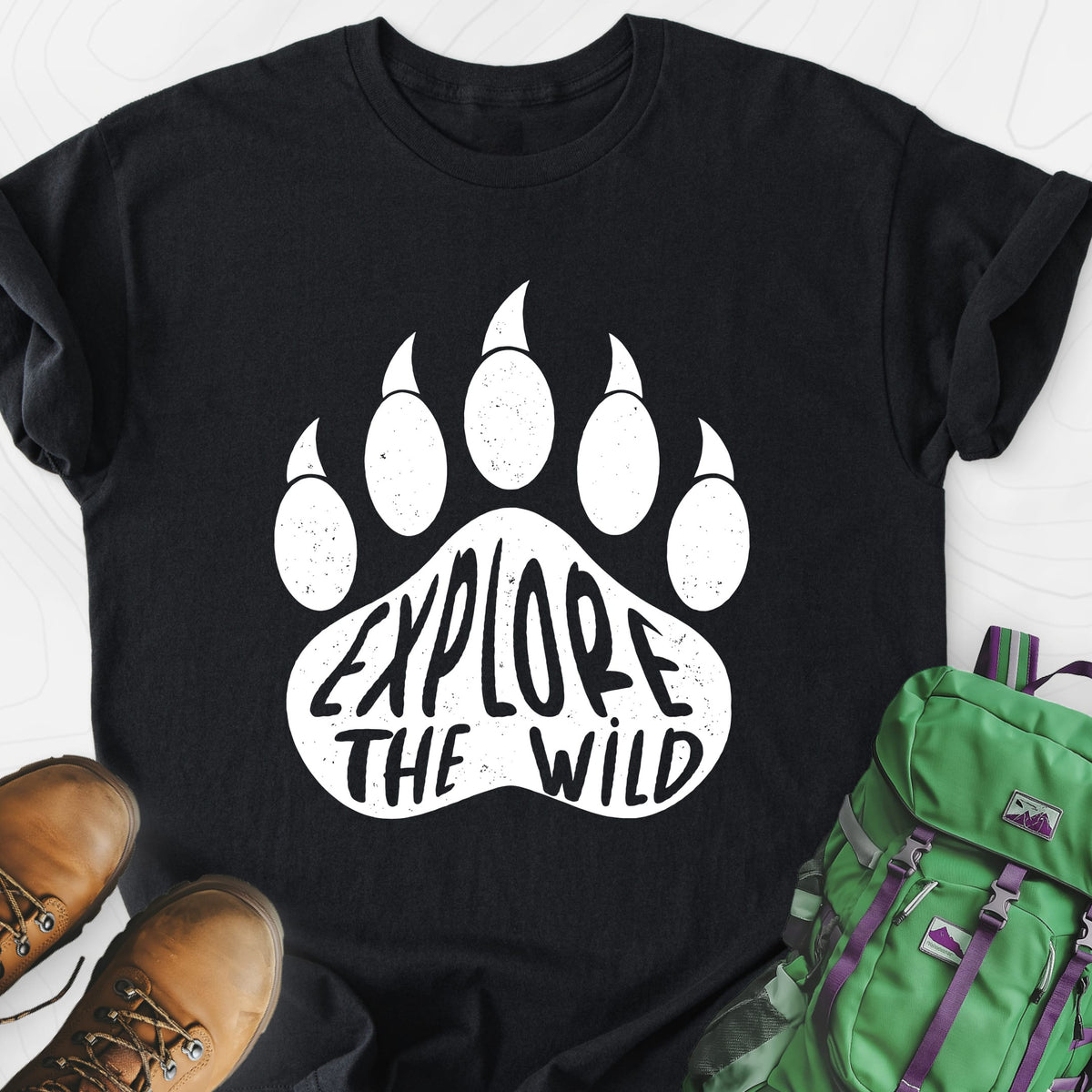Explore the Wild Lightweight T-Shirt Gift For Hiker