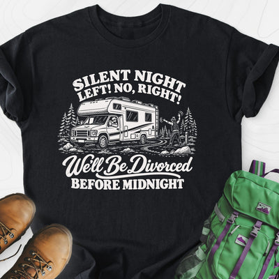 Silent Night RV Divorce Lightweight T-Shirt Gift For Hiker