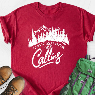 The Woods Are Calling Lightweight T-Shirt Gift For Hiker