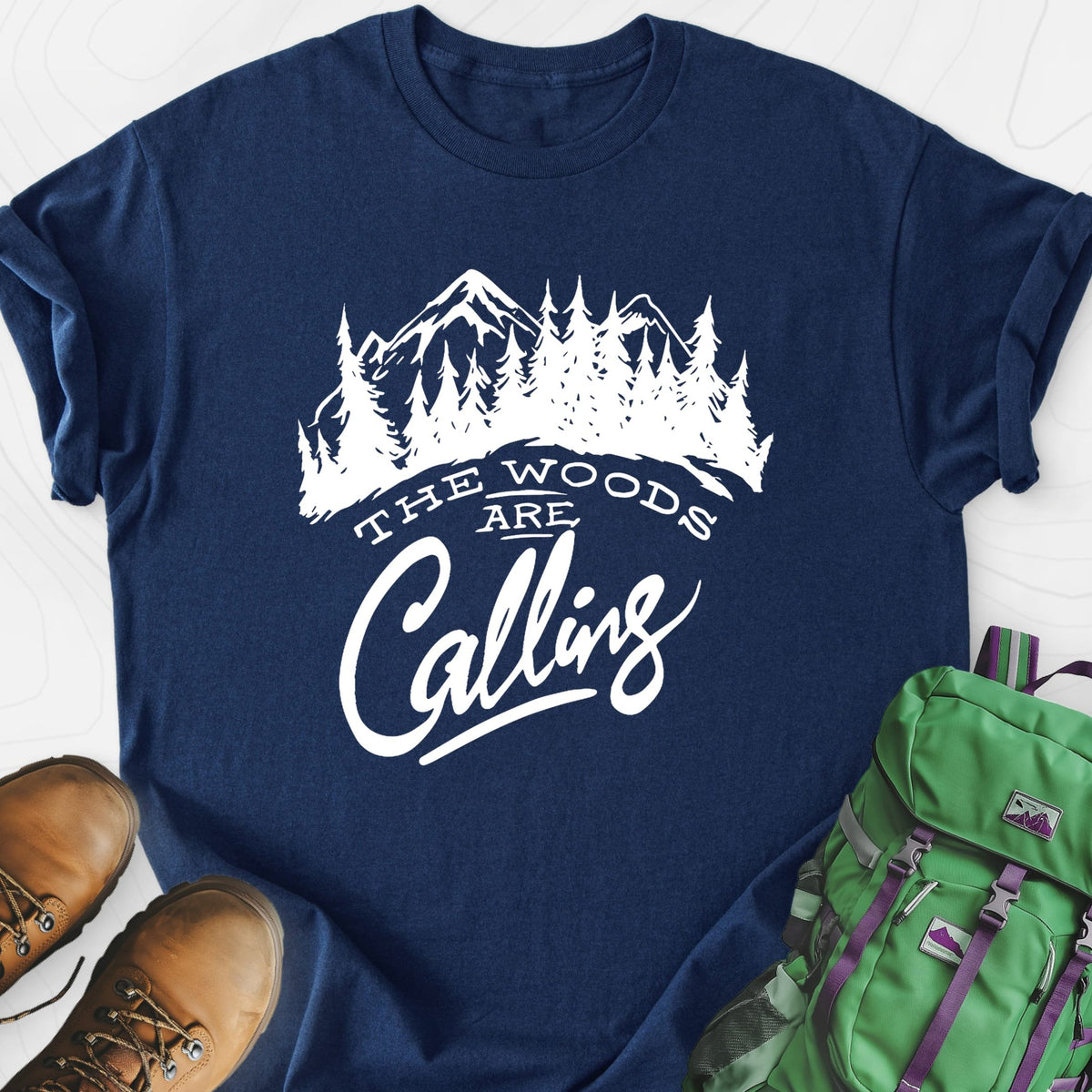 The Woods Are Calling Lightweight T-Shirt Gift For Hiker