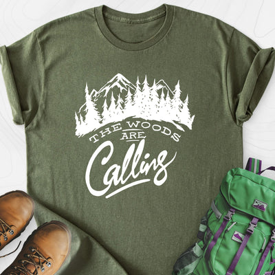 The Woods Are Calling Lightweight T-Shirt Gift For Hiker