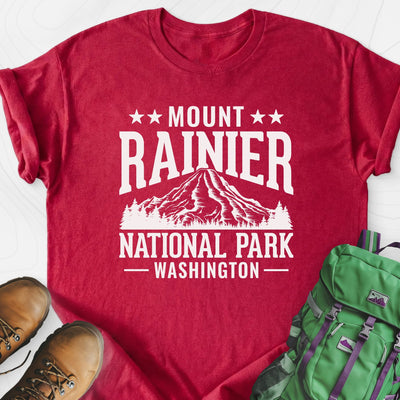 Mount Rainier Lightweight T-Shirt Gift For Hiker