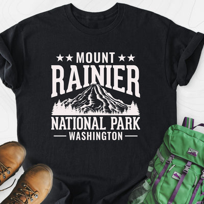 Mount Rainier Lightweight T-Shirt Gift For Hiker