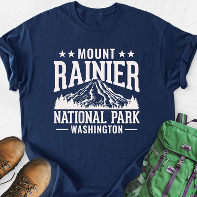 Mount Rainier Lightweight T-Shirt Gift For Hiker