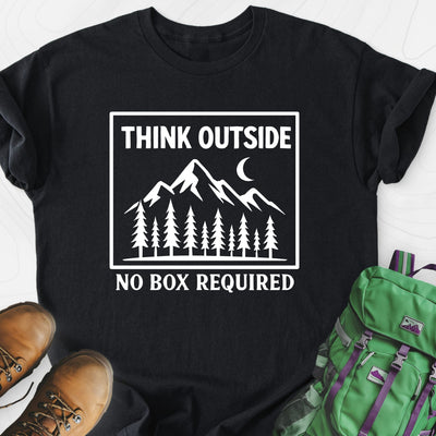 Think Outside Lightweight T-Shirt Gift For Hiker