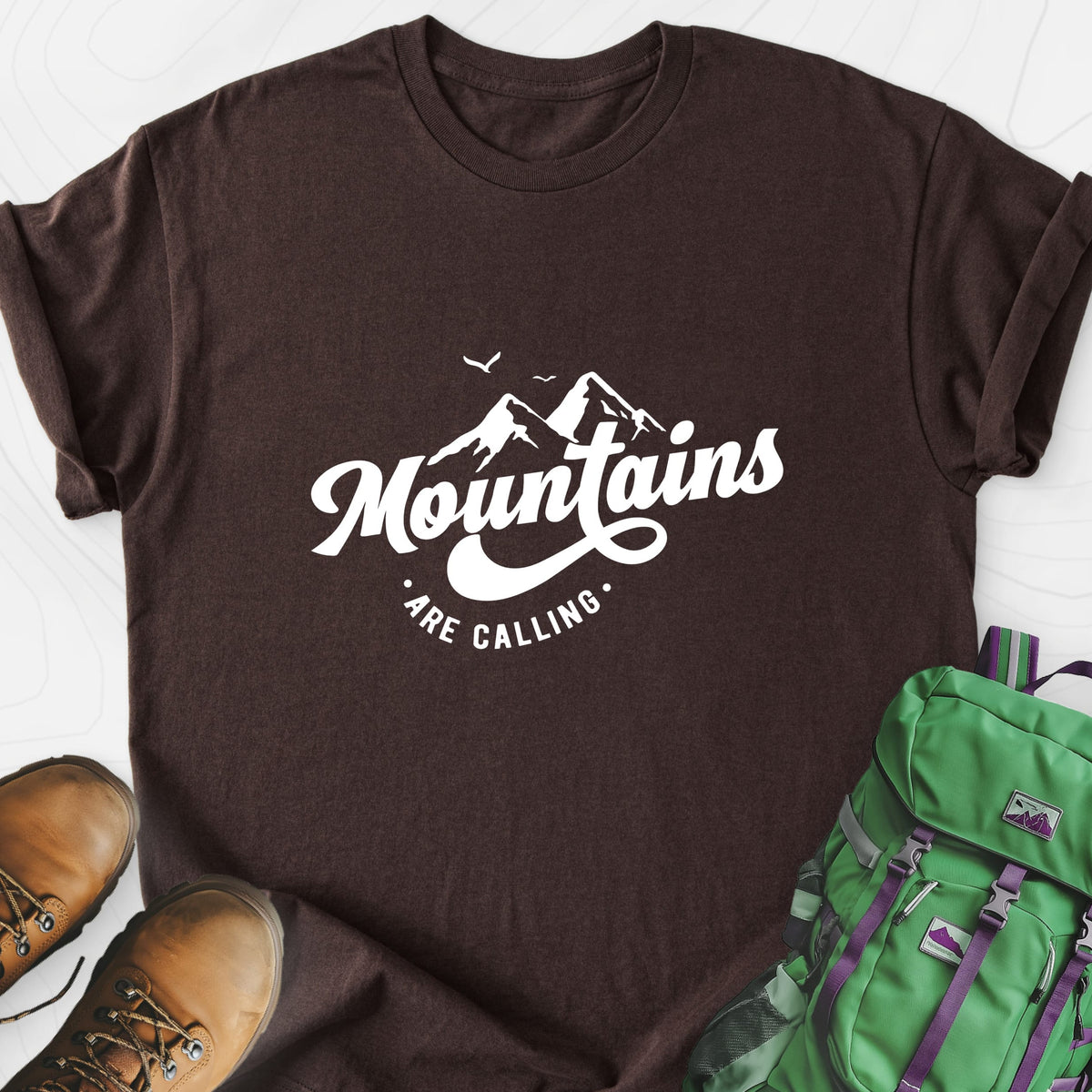 Calling Mountains Lightweight T-Shirt Gift For Hiker