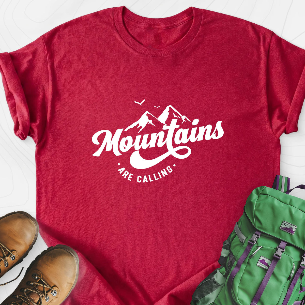 Calling Mountains Lightweight T-Shirt Gift For Hiker
