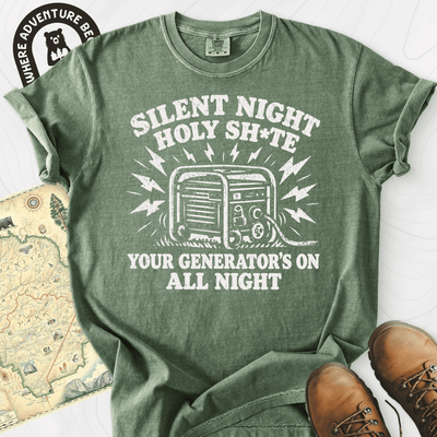 Silent Night Generator T-Shirt Gift For Hiker
