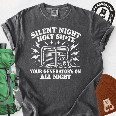Silent Night Generator T-Shirt Gift For Hiker