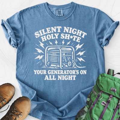 Silent Night Generator T-Shirt Gift For Hiker
