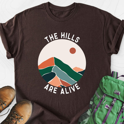 The Hills Are Alive Lightweight T-Shirt Gift For Hiker