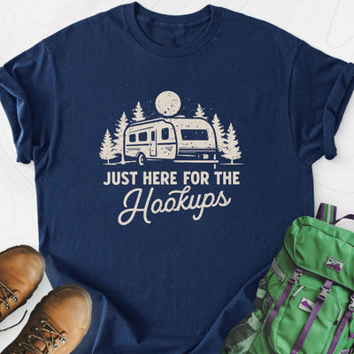 Here for the Hookups Lightweight T-Shirt Gift For Hiker
