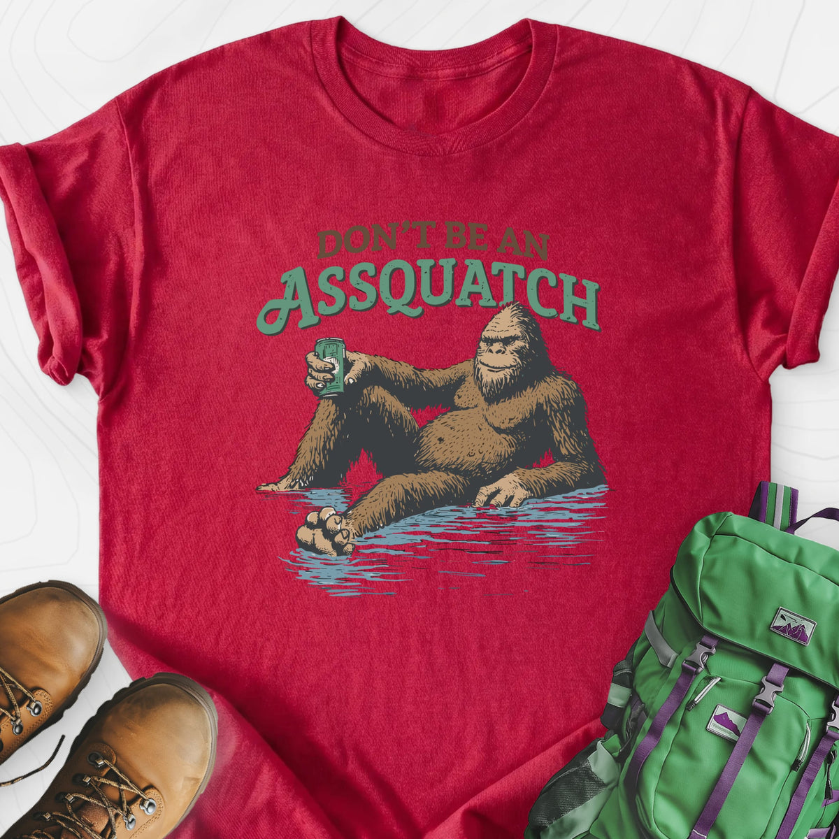 Don't Be an Assquatch Lightweight T-Shirt Gift For Hiker