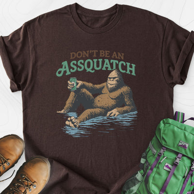 Don't Be an Assquatch Lightweight T-Shirt Gift For Hiker