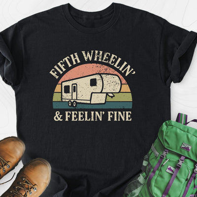Fifth Wheelin' Lightweight T-Shirt Gift For Hiker