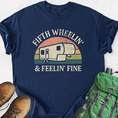 Fifth Wheelin' Lightweight T-Shirt Gift For Hiker