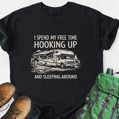 Sleeping Around Lightweight T-Shirt Gift For Hiker