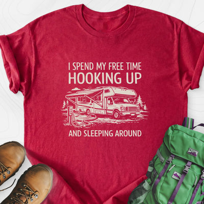 Sleeping Around Lightweight T-Shirt Gift For Hiker
