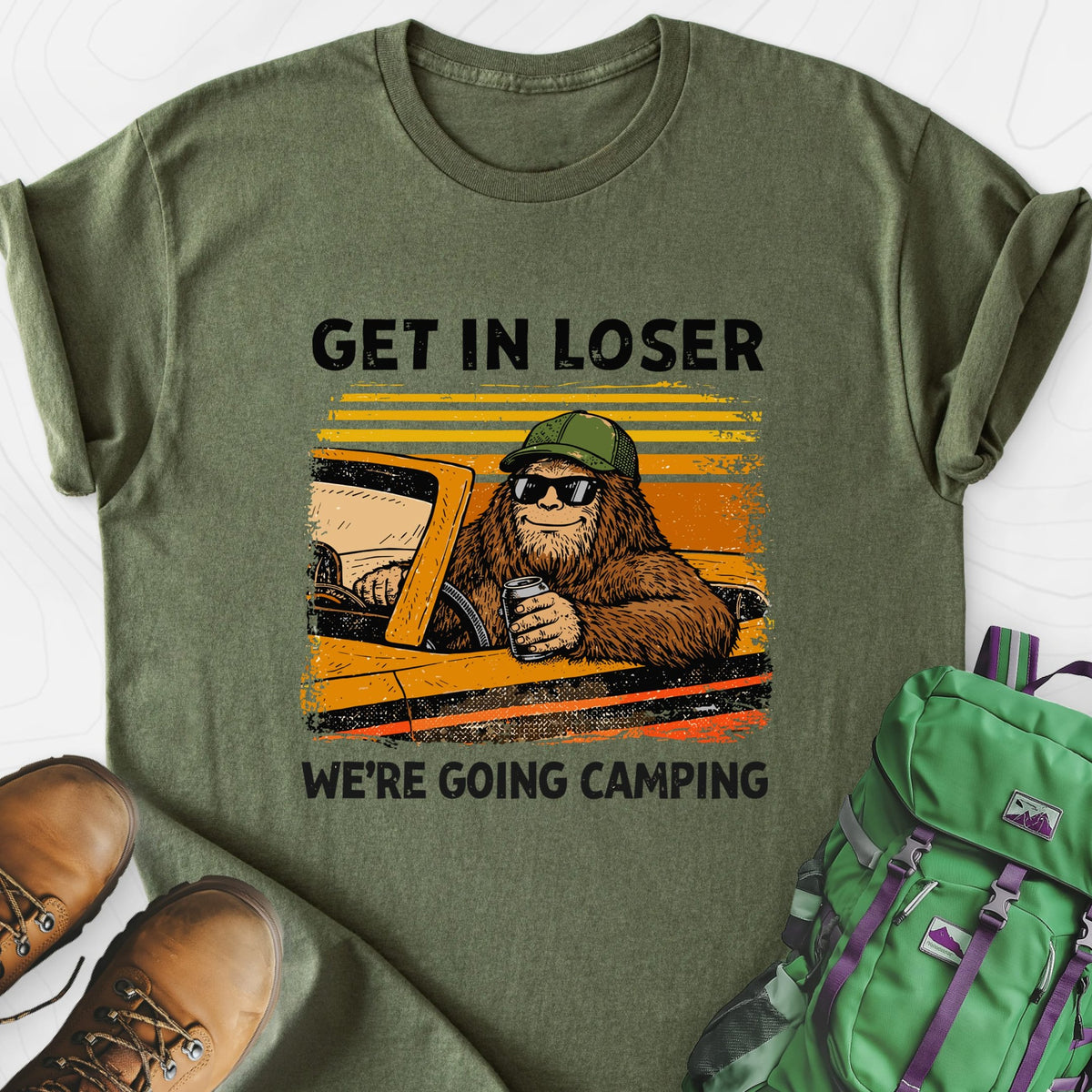 Get in Loser Lightweight T-Shirt Gift For Hiker