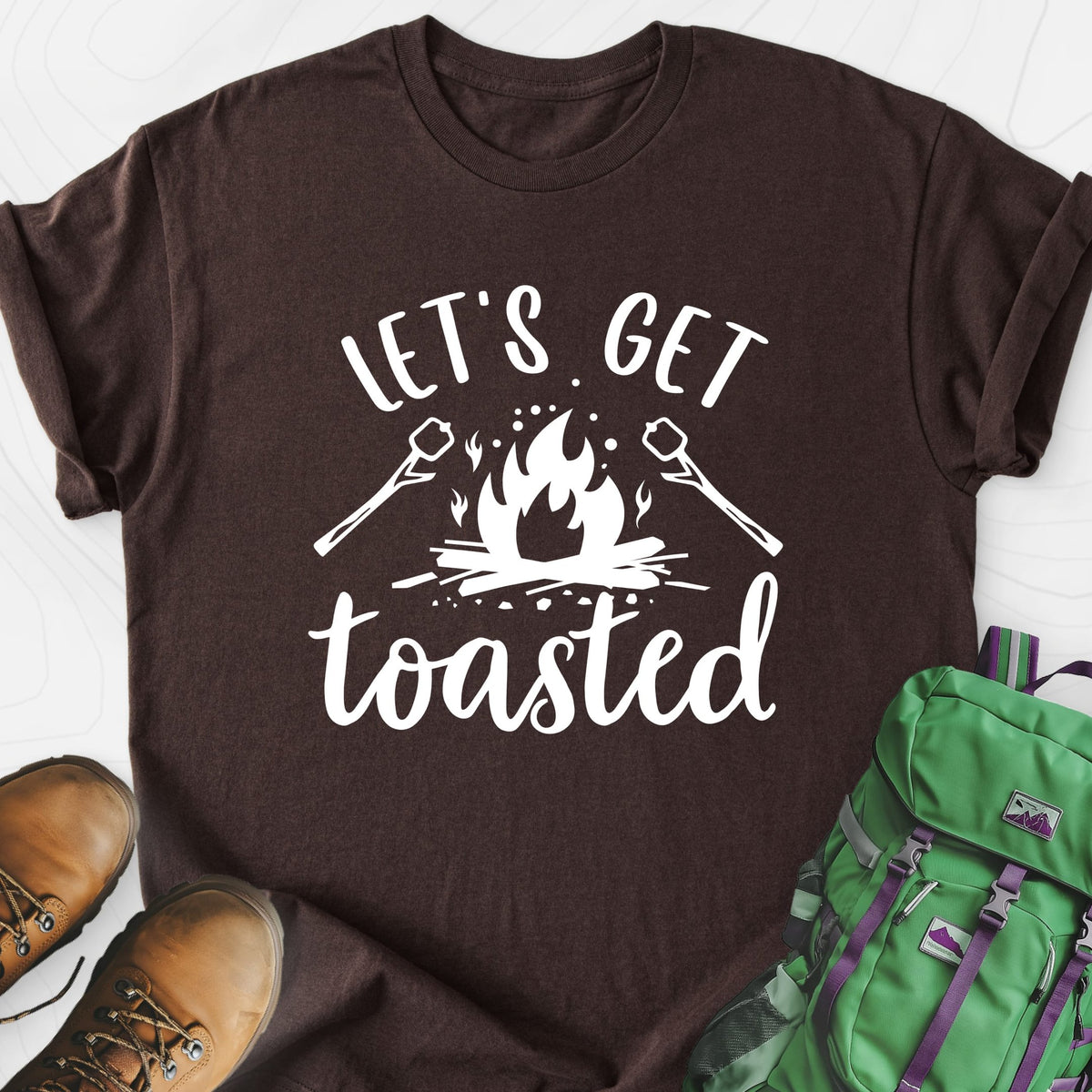 Let's Get Toasted Lightweight T-Shirt Gift For Hiker