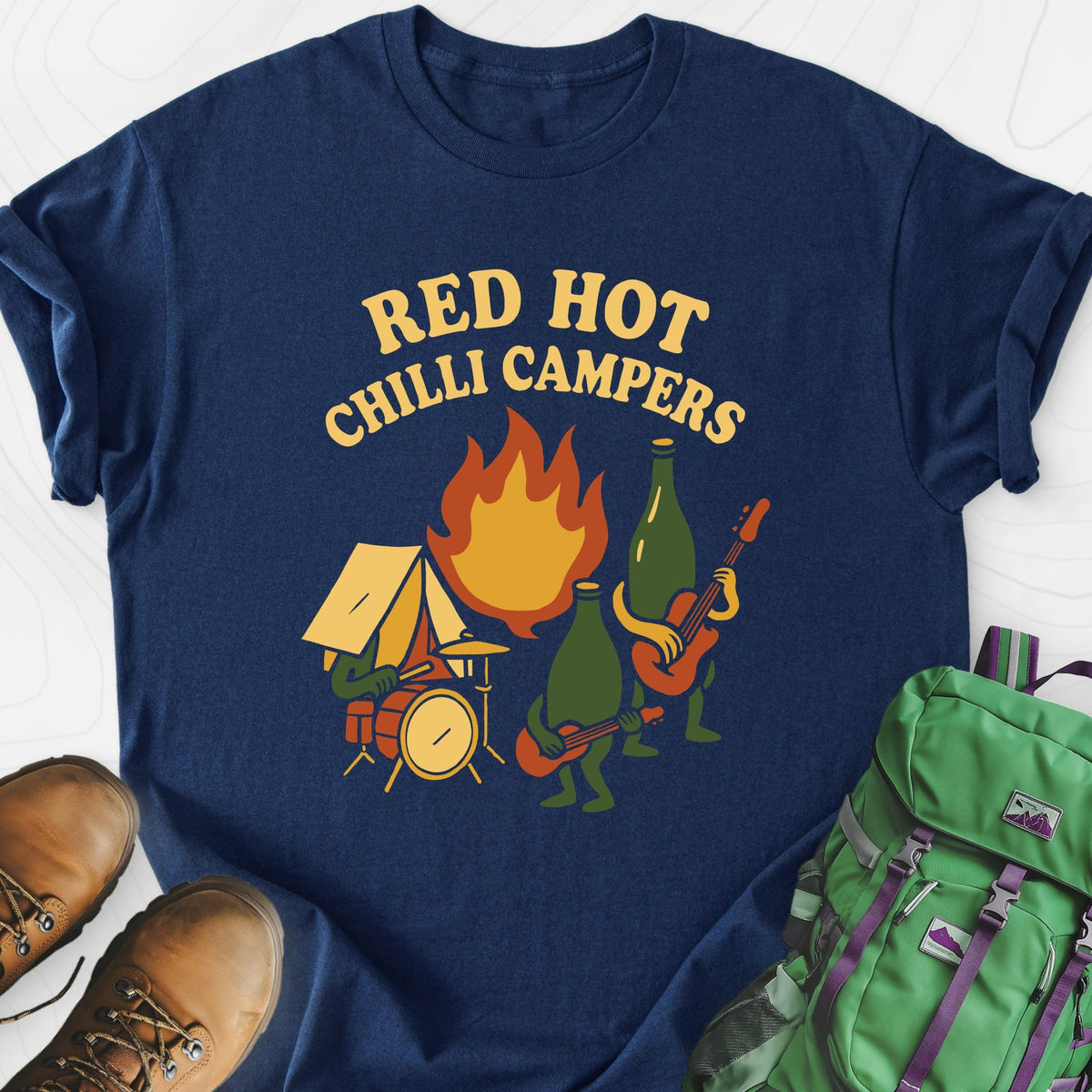 Red Hot Chilli Campers Lightweight T-Shirt Gift For Hiker