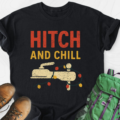 Hitch and Chill Lightweight T-Shirt Gift For Hiker