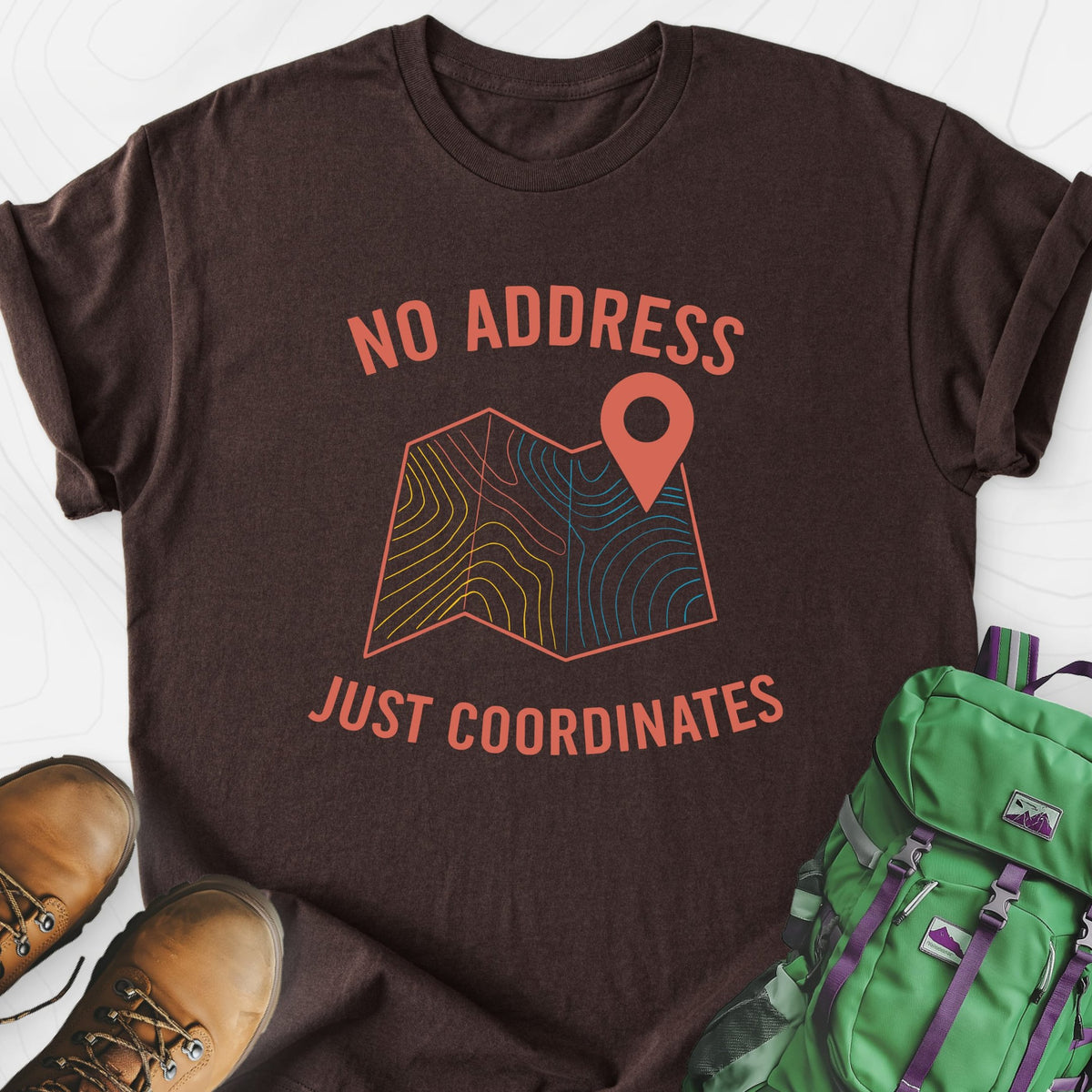 No Address Lightweight T-Shirt Gift For Hiker