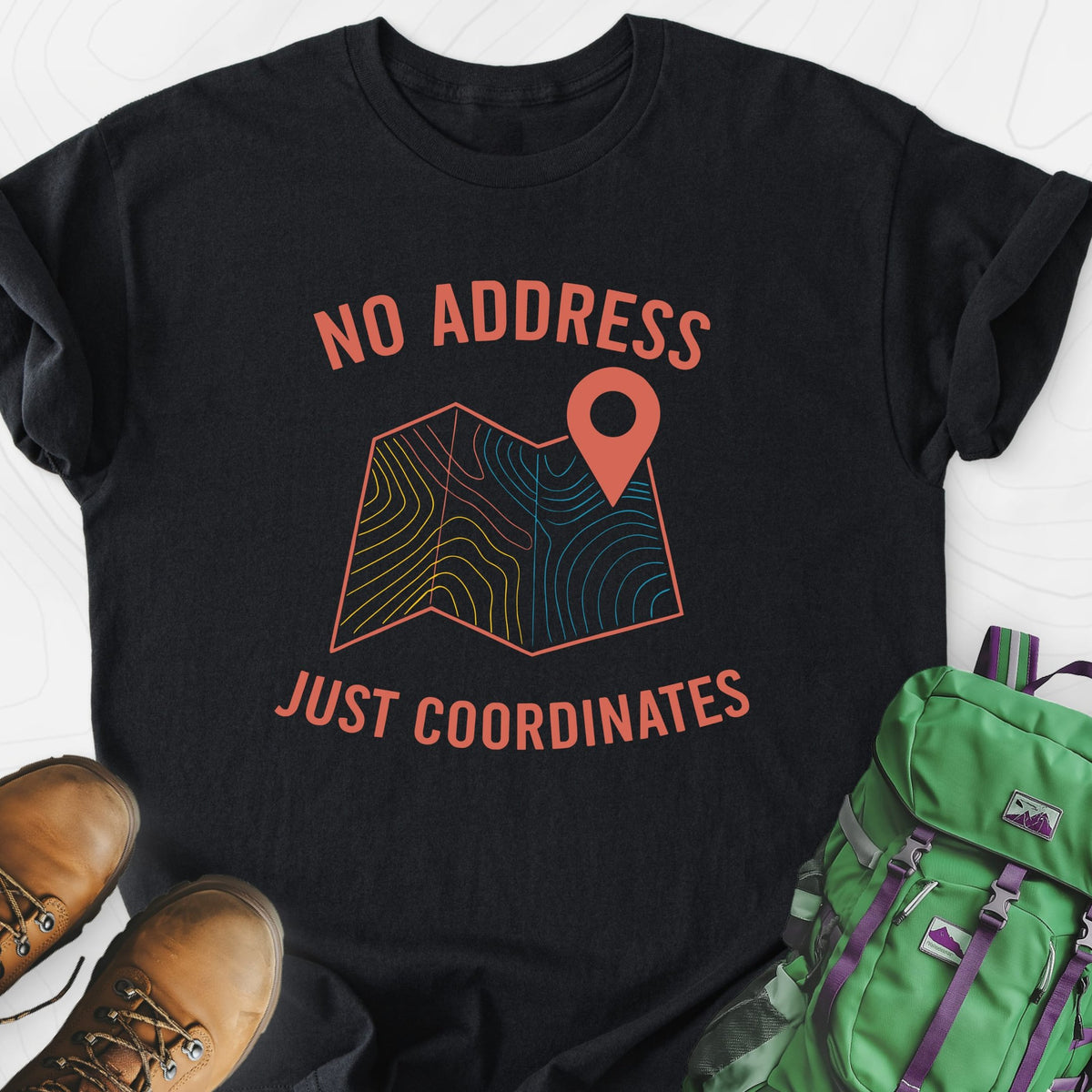 No Address Lightweight T-Shirt Gift For Hiker