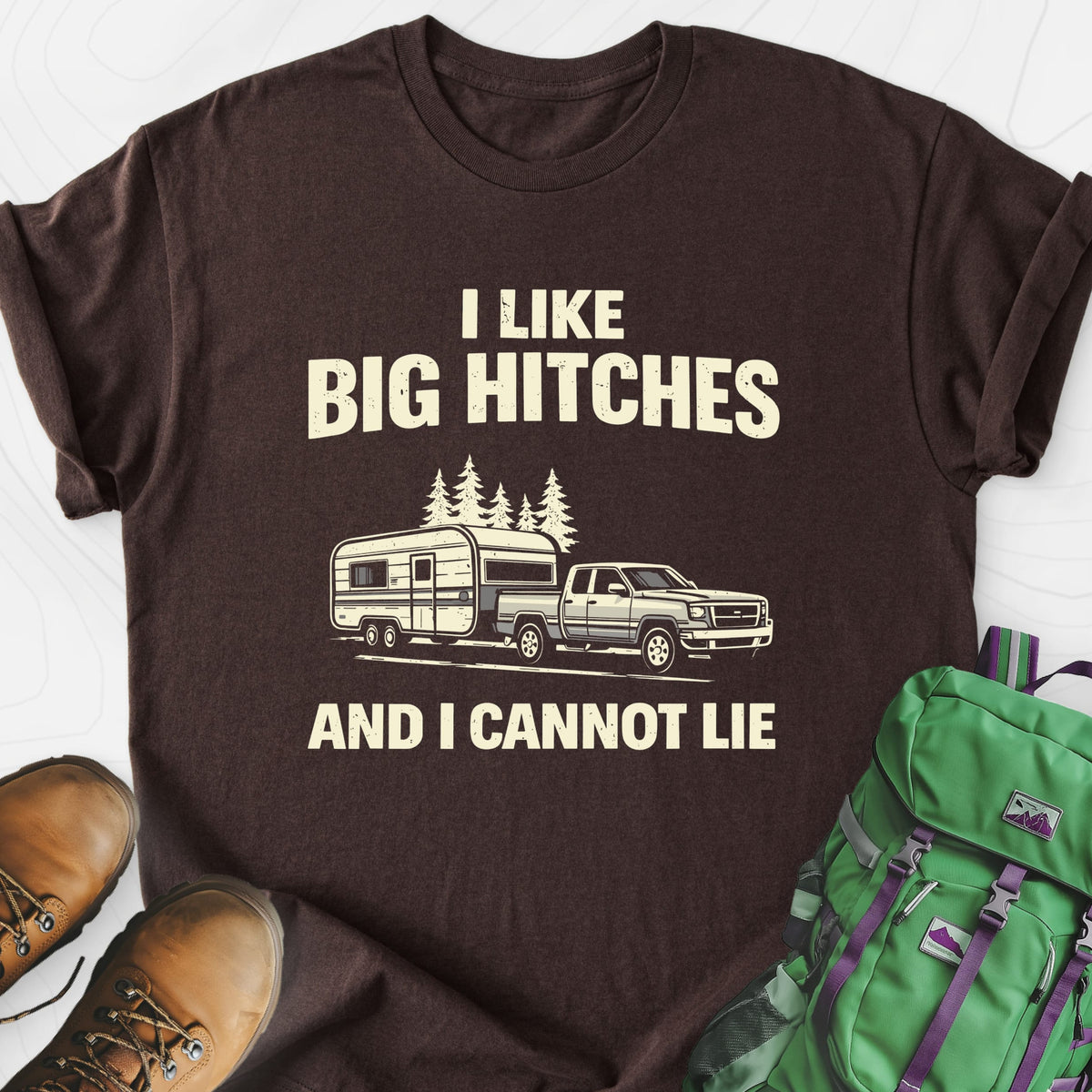 Big Hitches Lightweight T-Shirt Gift For Hiker