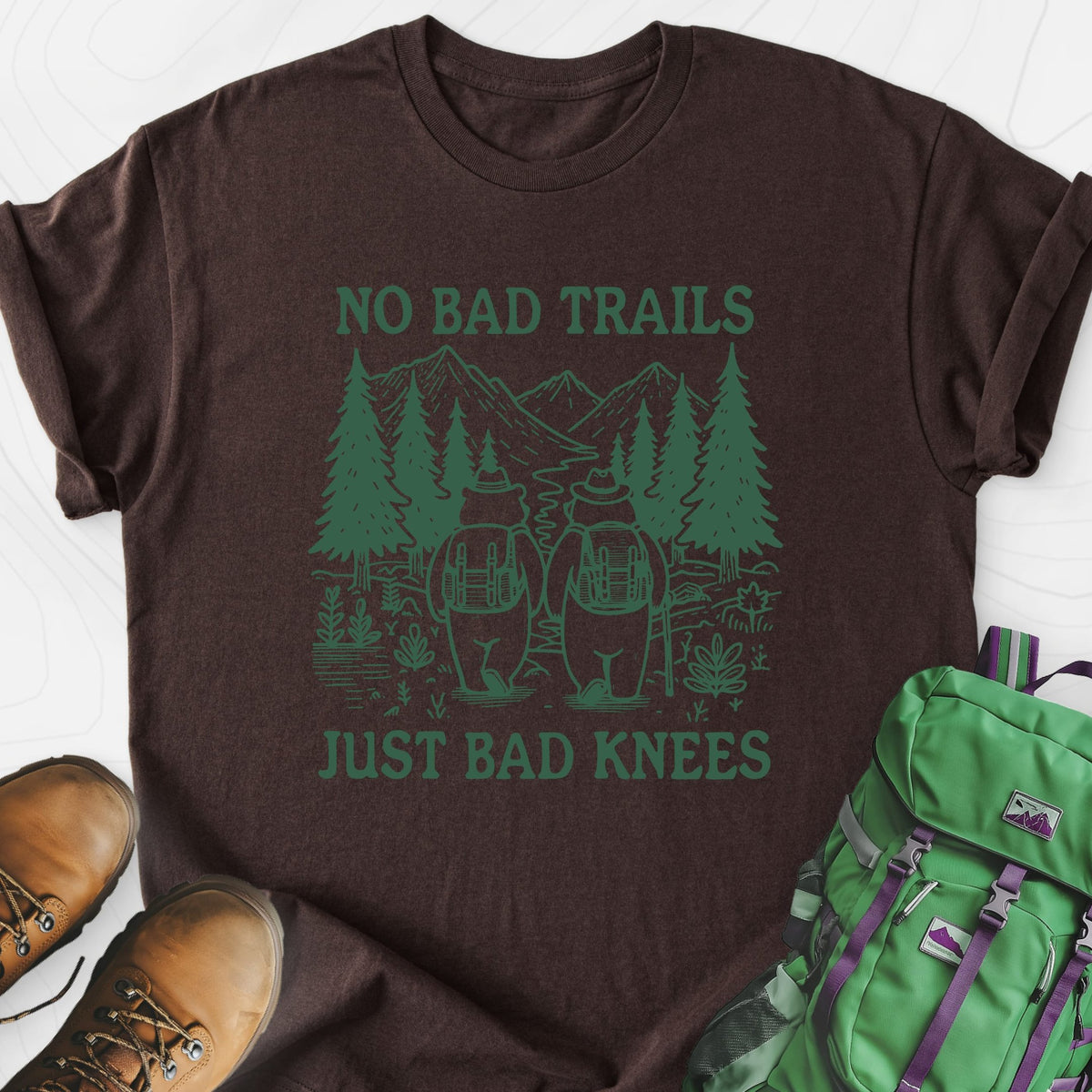 No Bad Trails Lightweight T-Shirt Gift For Hiker