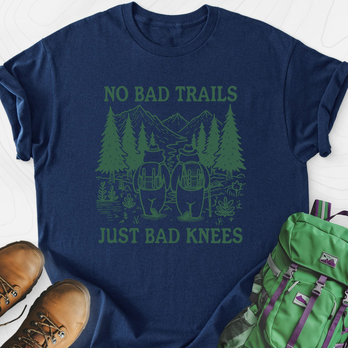 No Bad Trails Lightweight T-Shirt Gift For Hiker