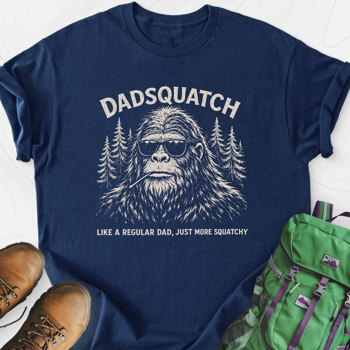 Dadsquatch Lightweight T-Shirt Gift For Hiker