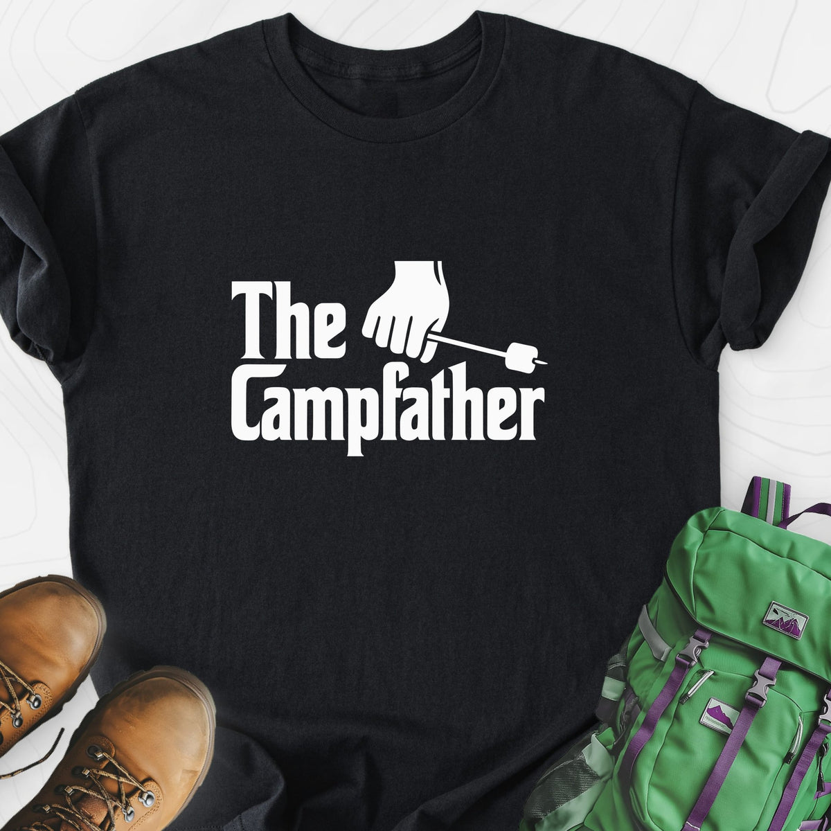 The Campfather Lightweight T-Shirt Gift For Hiker