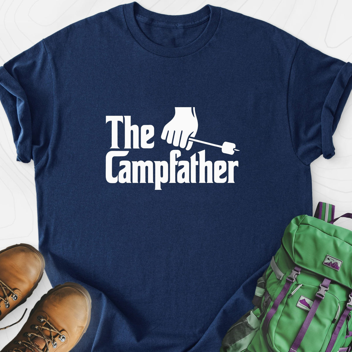 The Campfather Lightweight T-Shirt Gift For Hiker