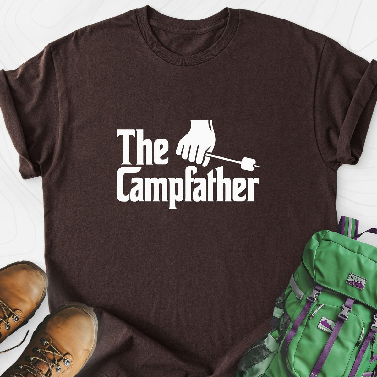 The Campfather Lightweight T-Shirt Gift For Hiker
