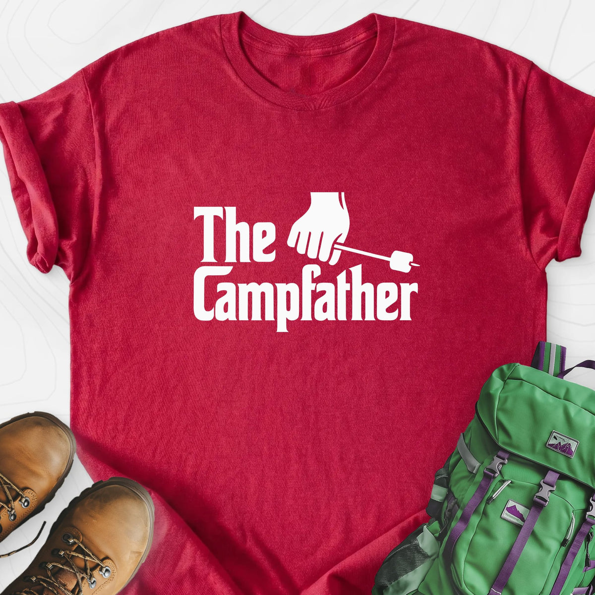 The Campfather Lightweight T-Shirt Gift For Hiker