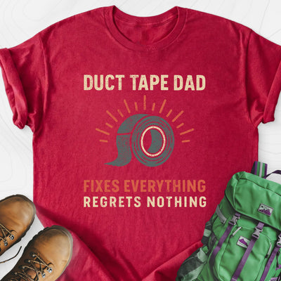 Duct Tape Dad Lightweight T-Shirt Gift For Hiker