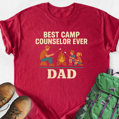 Camp Counselor Dad Lightweight T-Shirt Gift For Hiker