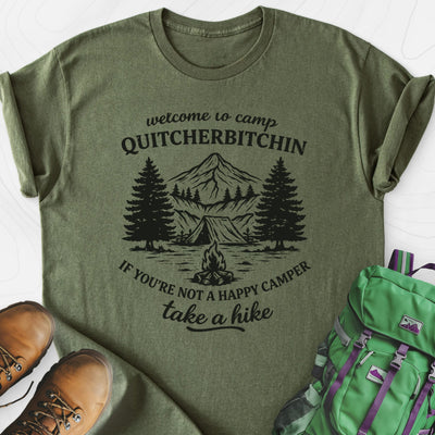 Camp Quitcherbitchin Lightweight T-Shirt Gift For Hiker