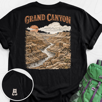 Grand Canyon Back Print Lightweight T-Shirt Gift For Hiker