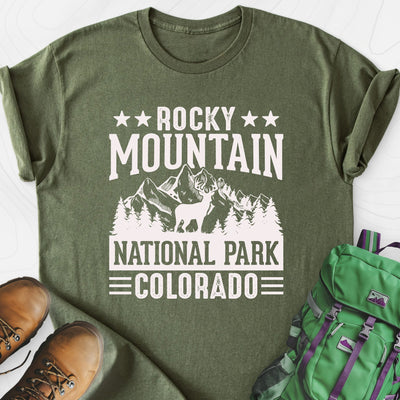 Rocky Mountain Lightweight T-Shirt Gift For Hiker
