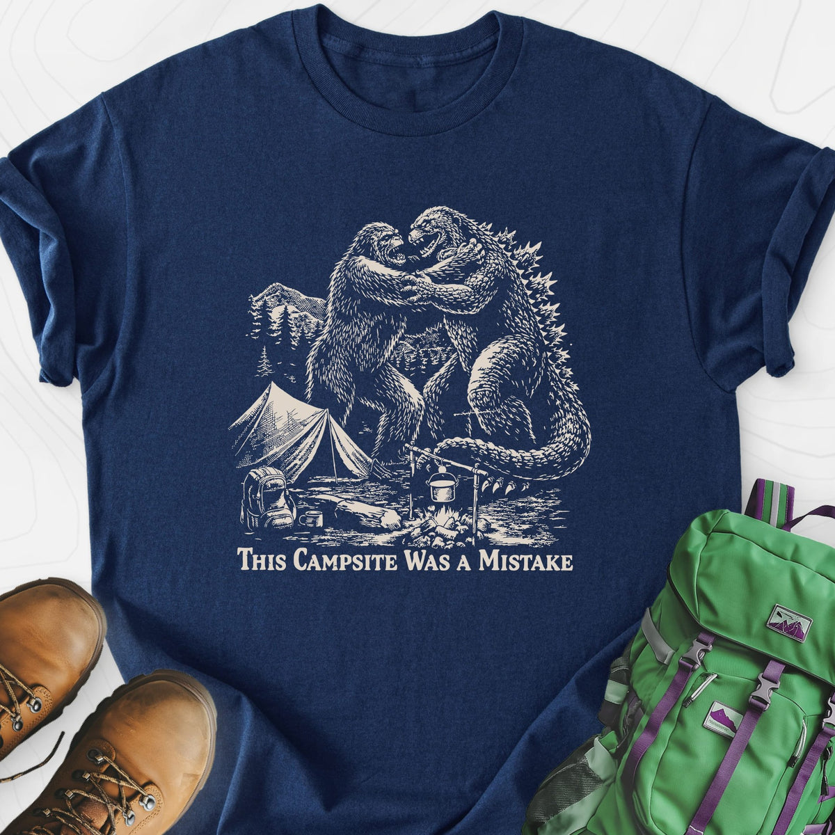 This Campsite Was a Mistake Lightweight T-Shirt Gift For Hiker