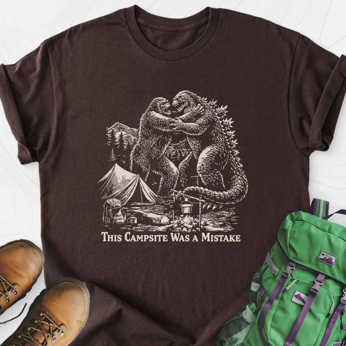 This Campsite Was a Mistake Lightweight T-Shirt Gift For Hiker