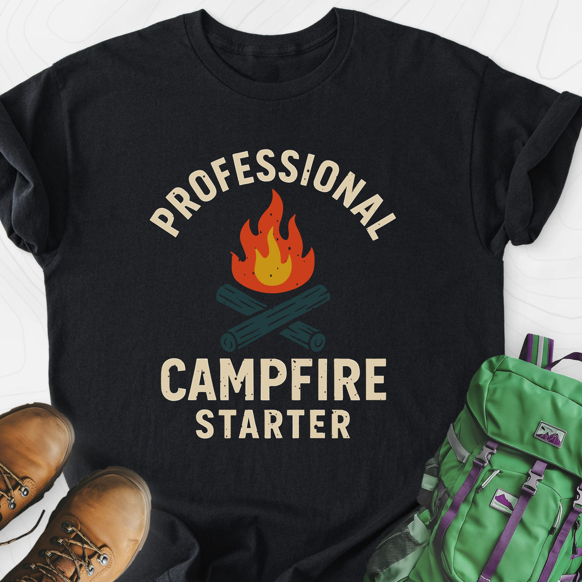Campfire Pro Lightweight T-Shirt Gift For Hiker