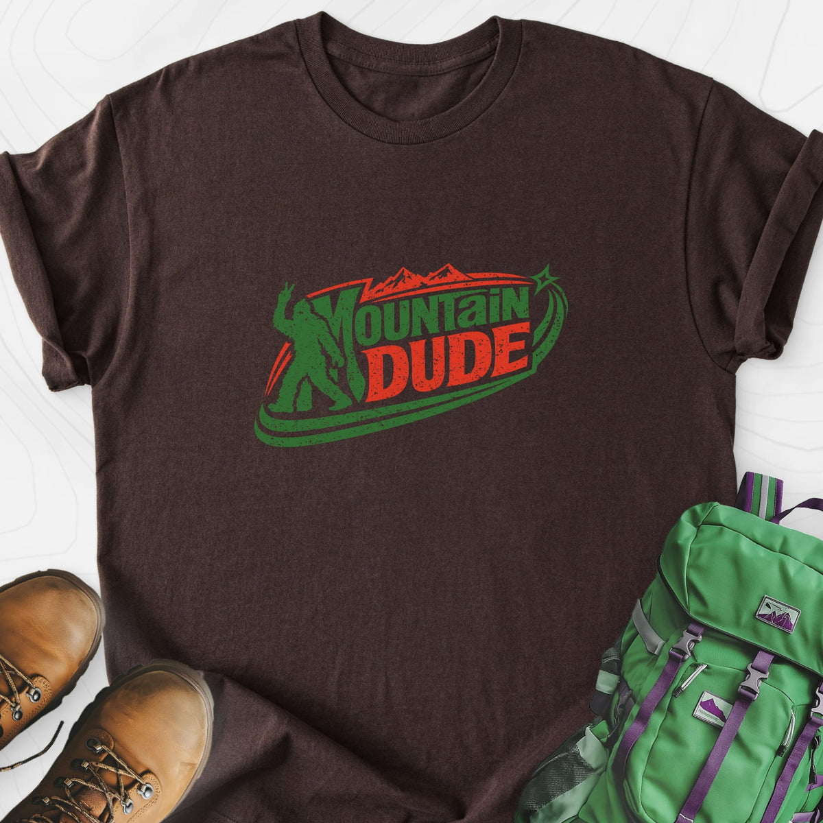 Mountain Dude Lightweight T-Shirt Gift For Hiker