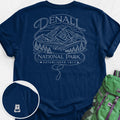Denali National Park Back Print Lightweight T-Shirt Gift For Hiker